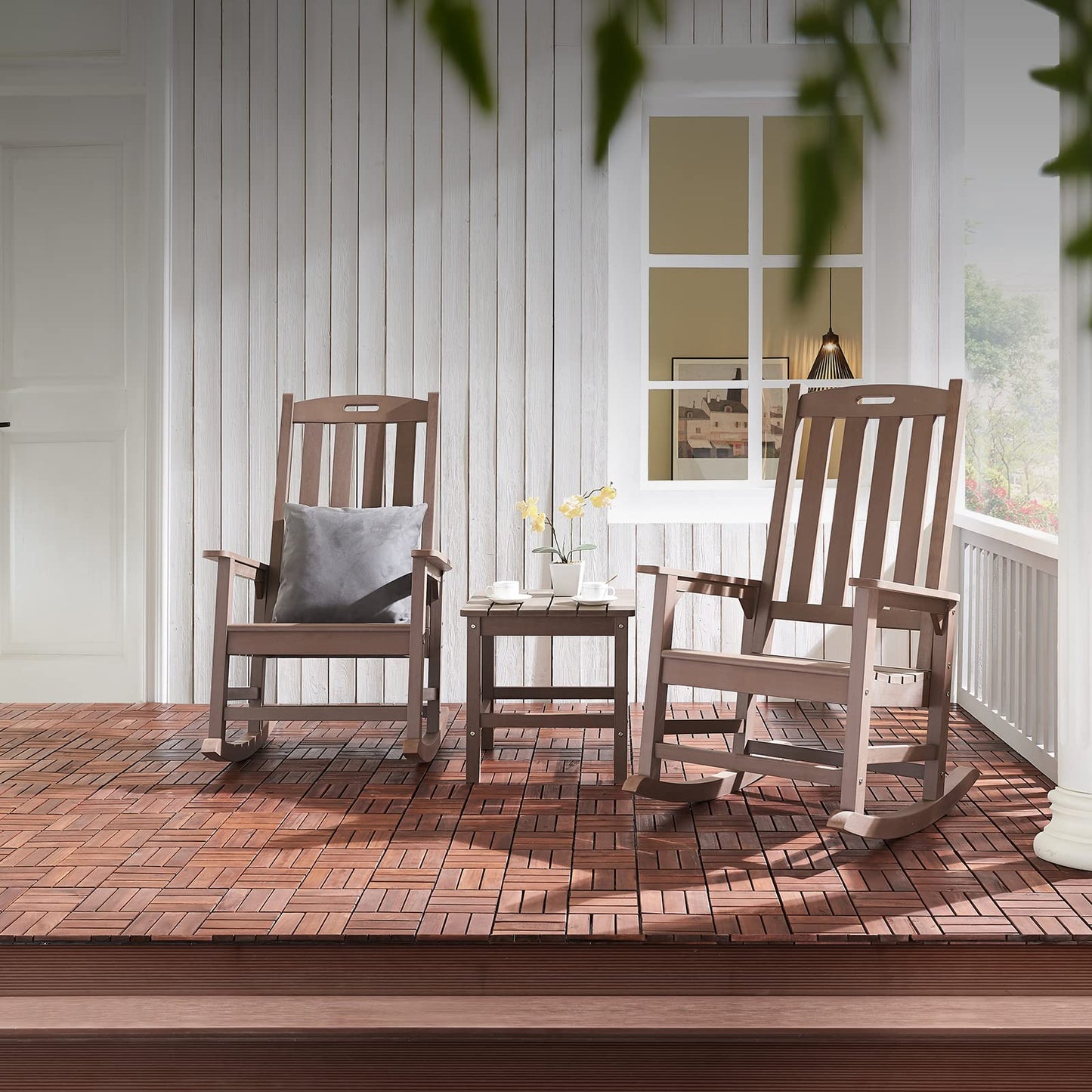 Psilvam Oversized Outdoor Rocking Chair