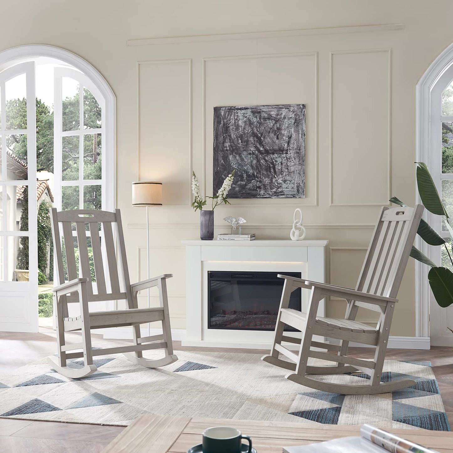Psilvam Oversized Outdoor Rocking Chair