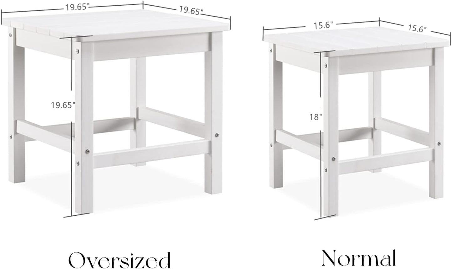 Psilvam outdoor side table 15.6"