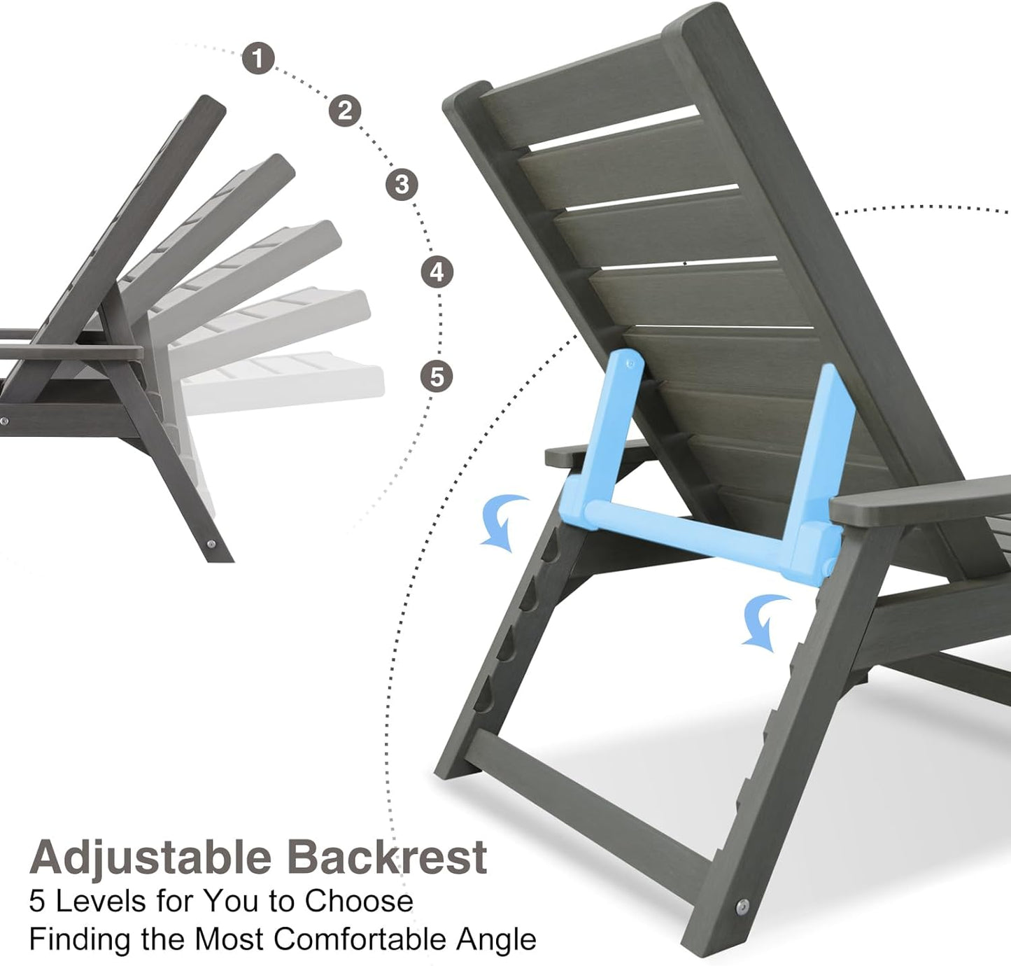 Psilvam Outdoor Chaise Lounge