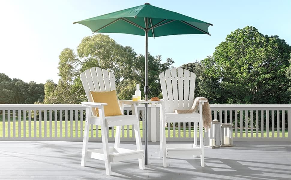 Psilvam Tall Adirondack Outdoor Bar Stool