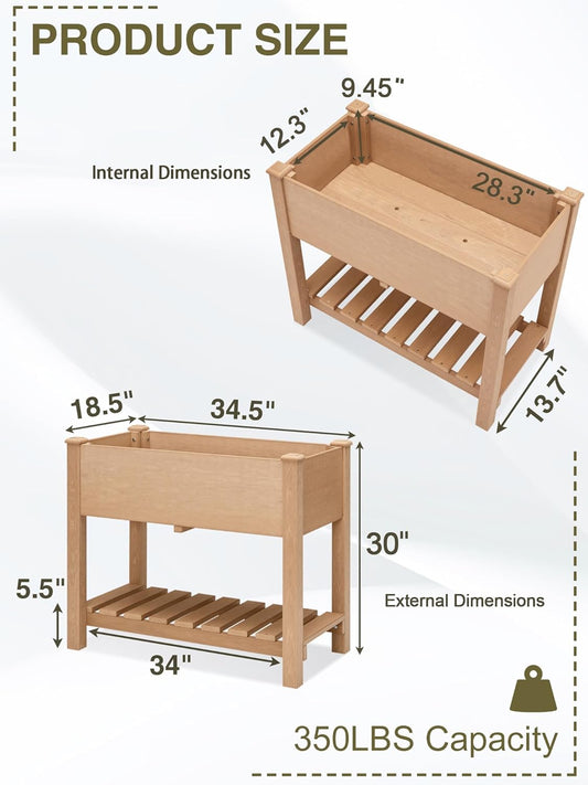 Psilvam Planter Box Raised Garden Bed