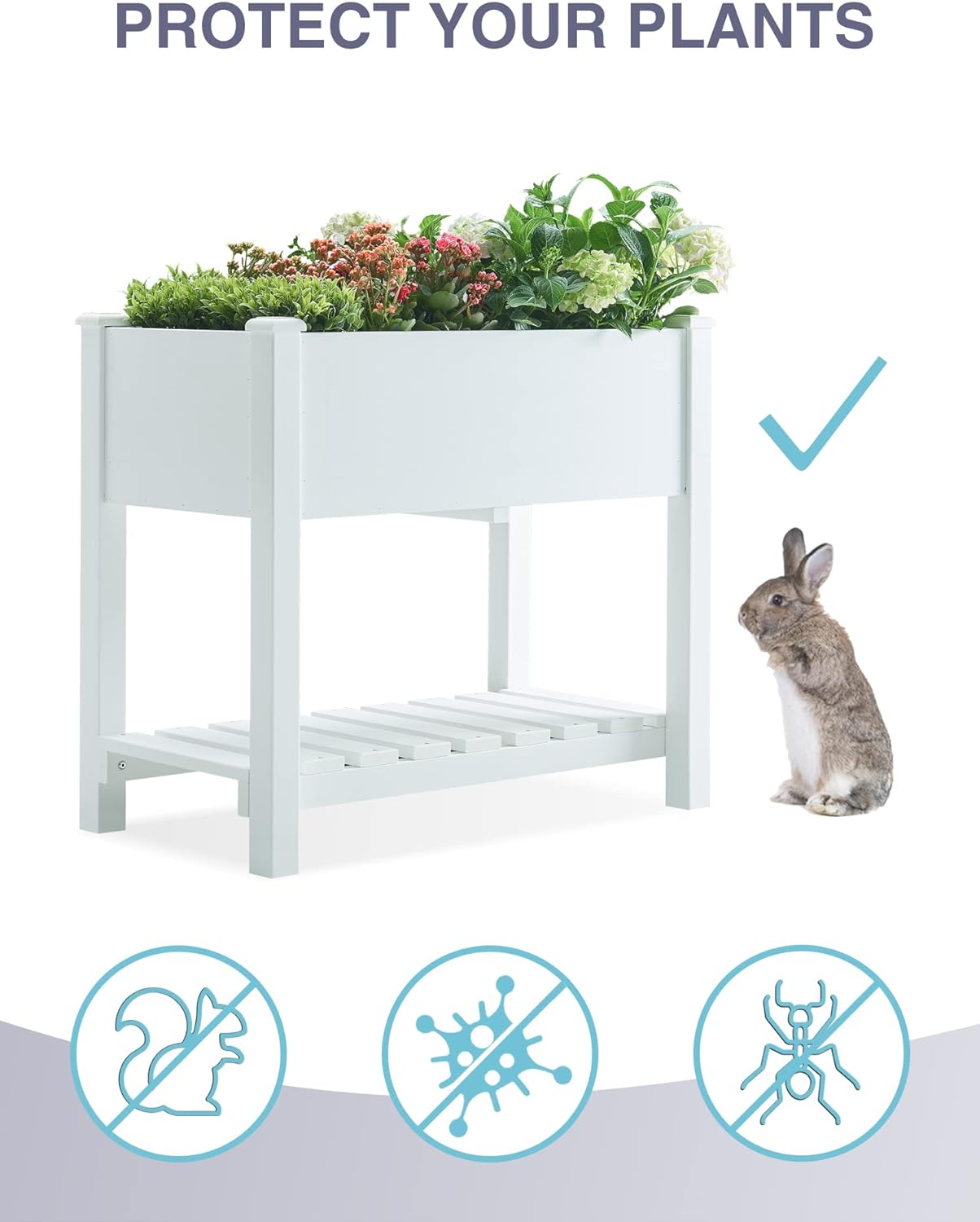 Psilvam Planter Box Raised Garden Bed