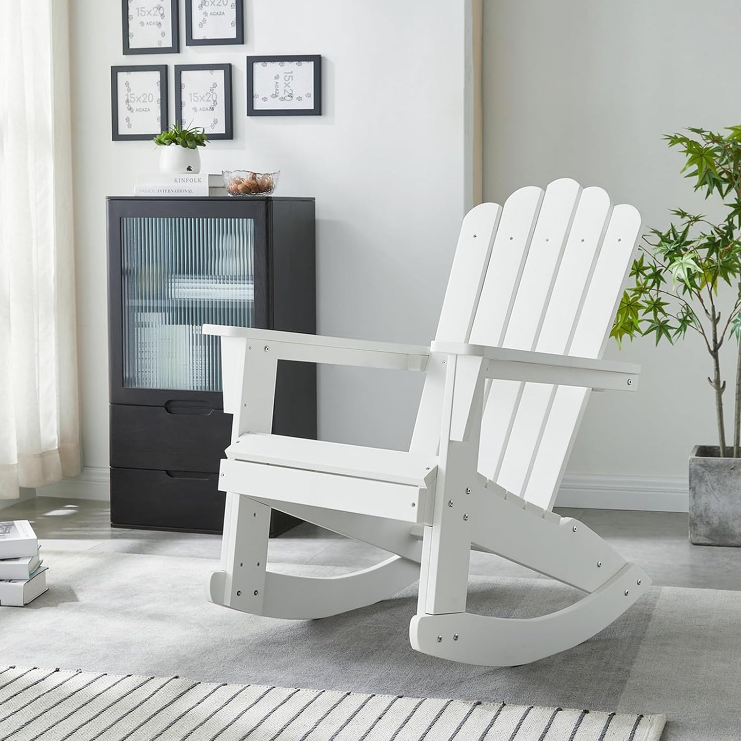 Psilvam Adirondack Rocking Chair