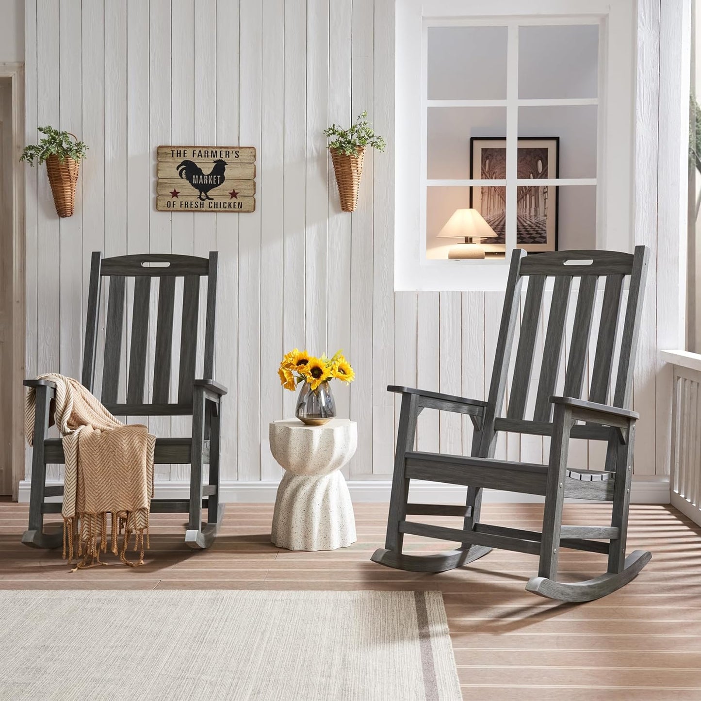 Psilvam Oversized Outdoor Rocking Chair