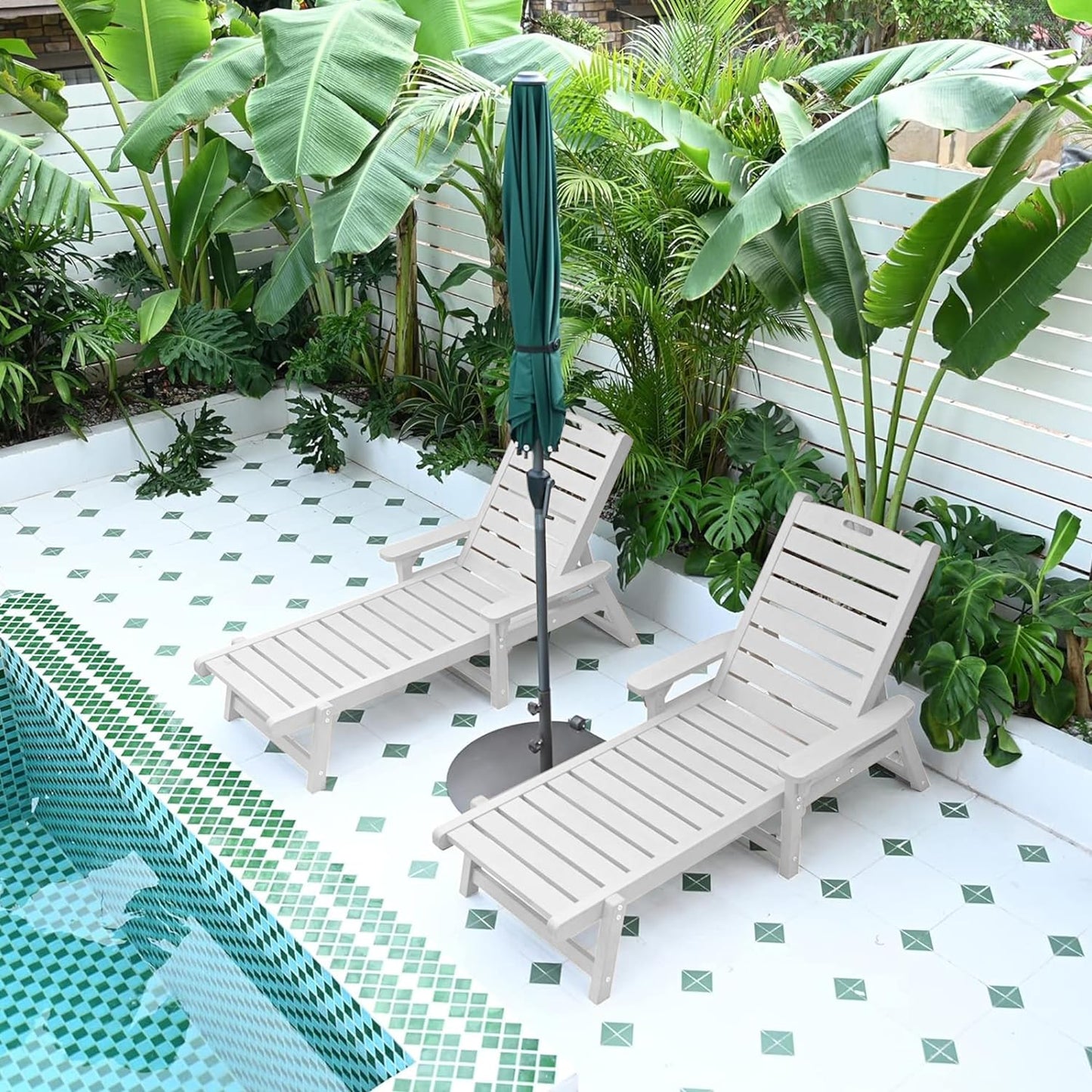 Psilvam Outdoor Chaise Lounge