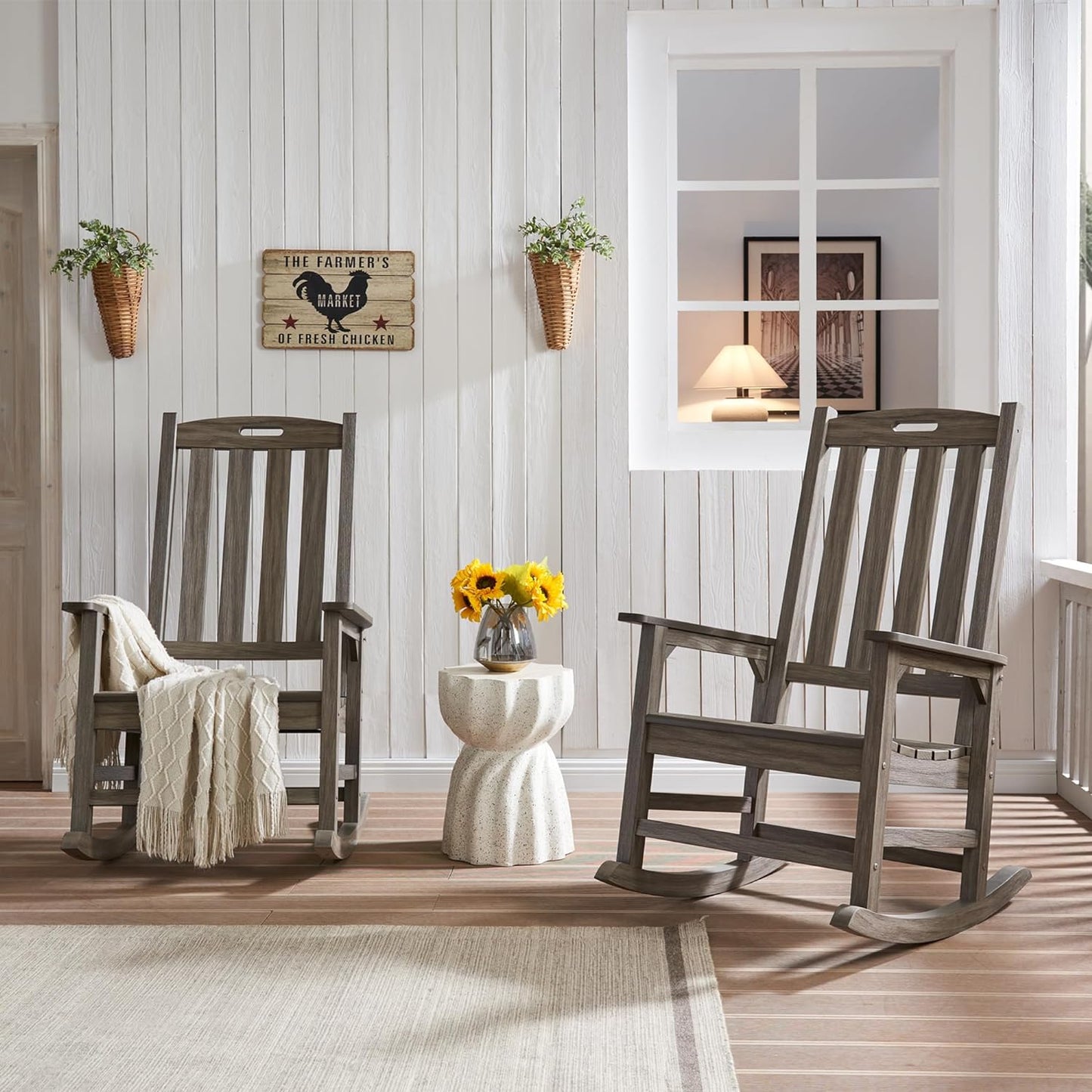 Psilvam Oversized Outdoor Rocking Chair