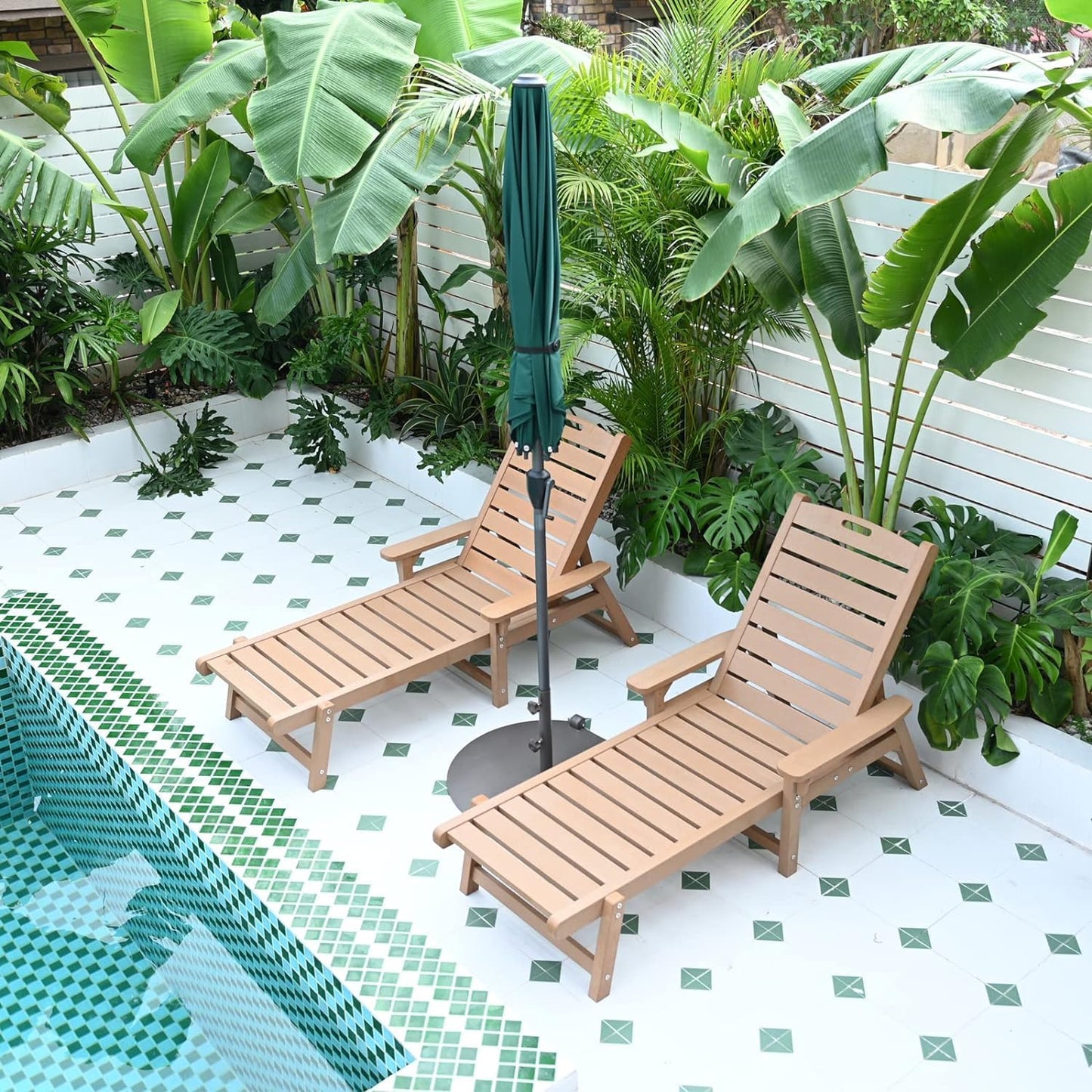 Psilvam Outdoor Chaise Lounge