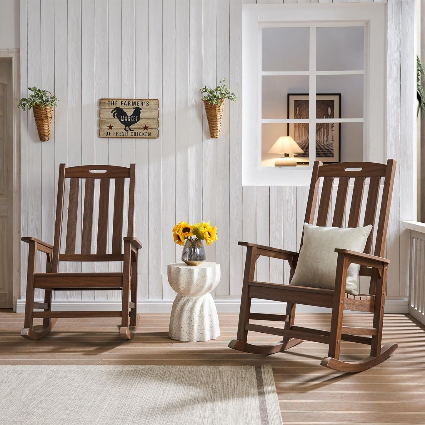 Psilvam Oversized Outdoor Rocking Chair
