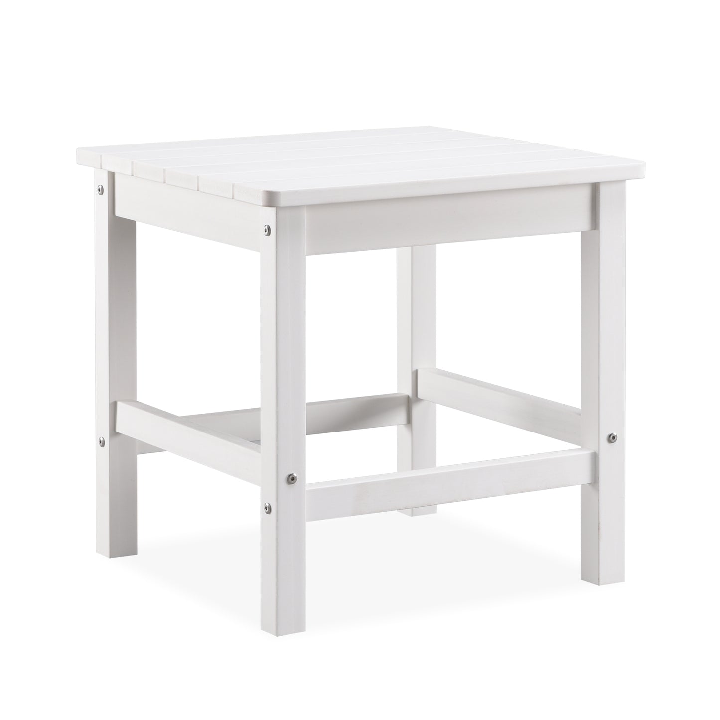 white side table
