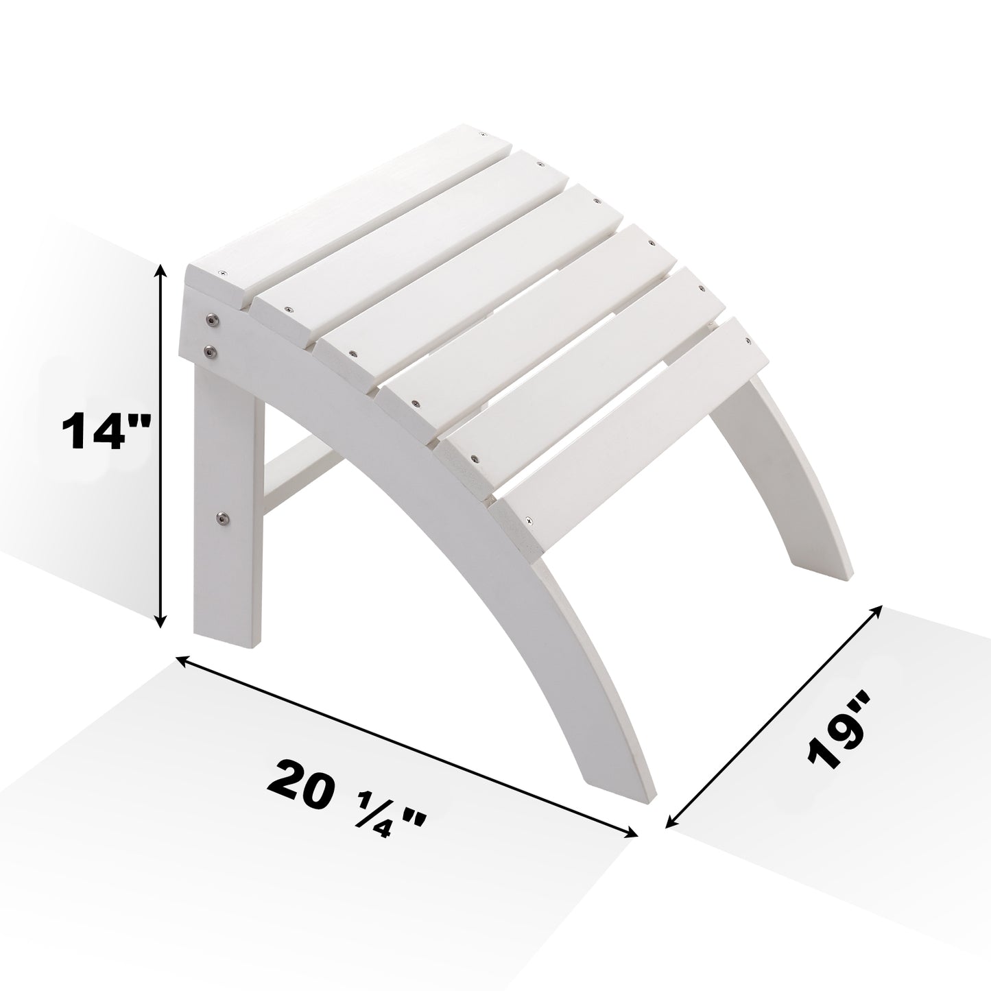 Psilvam adirondack ottoman