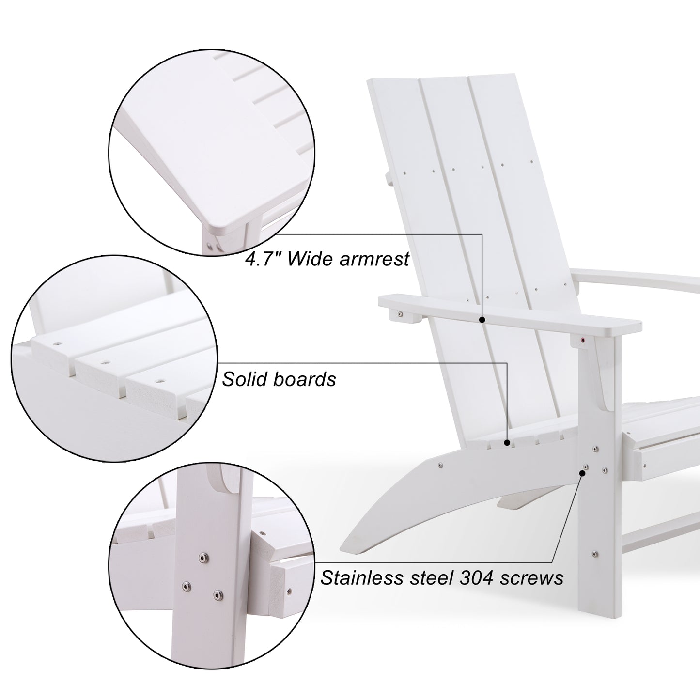 Psilvam Modern Adirondack Chairs