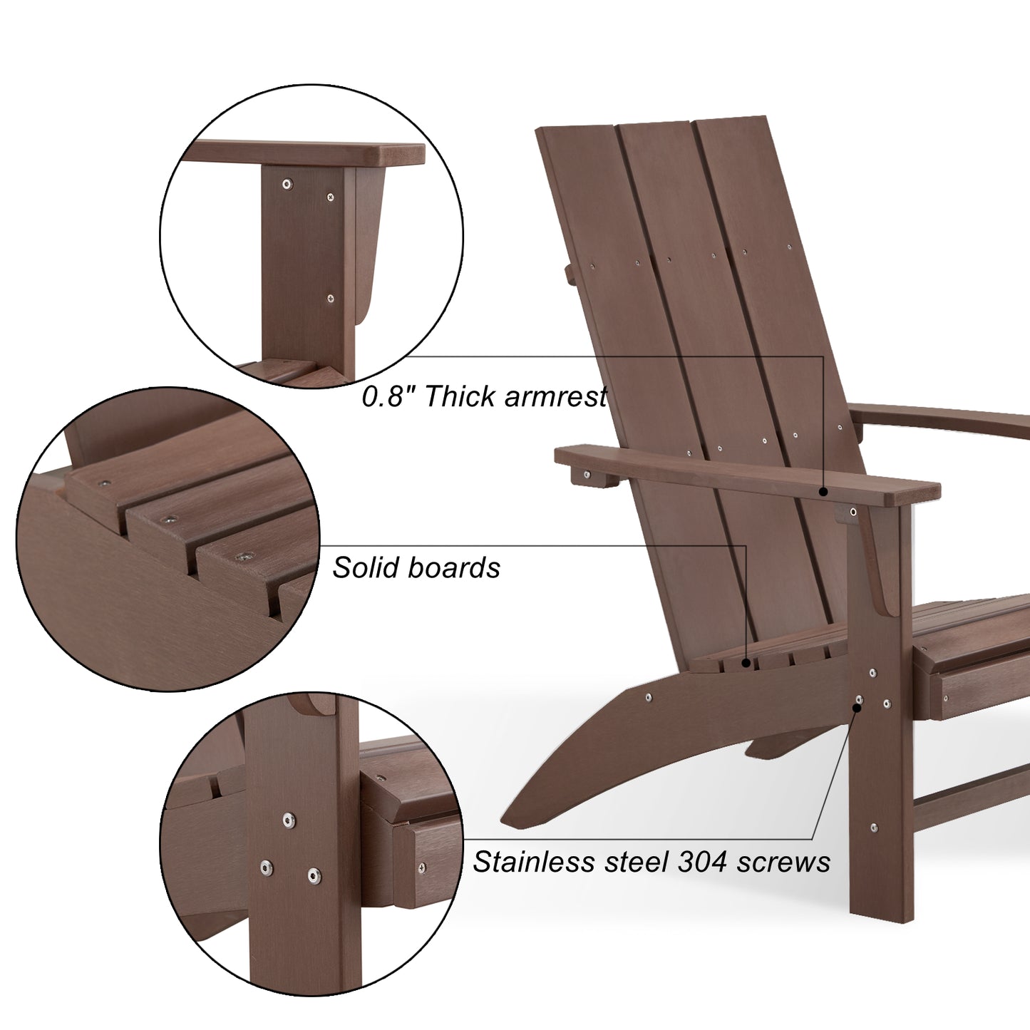 Psilvam Modern Adirondack Chairs