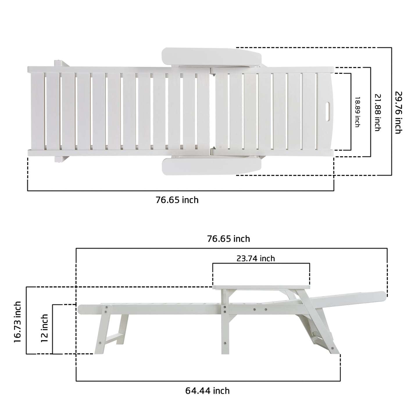 Psilvam Outdoor Chaise Lounge