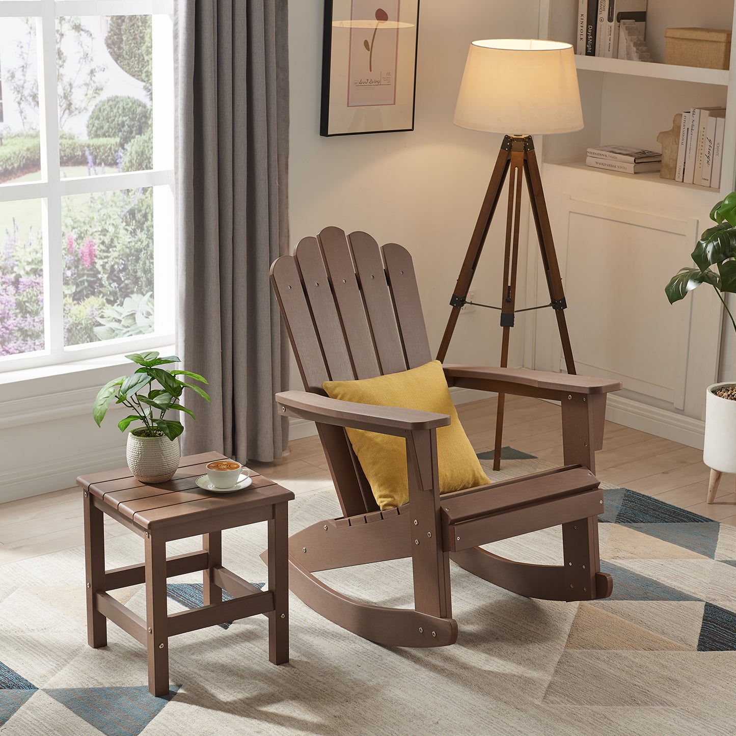 Psilvam Adirondack Rocking Chair