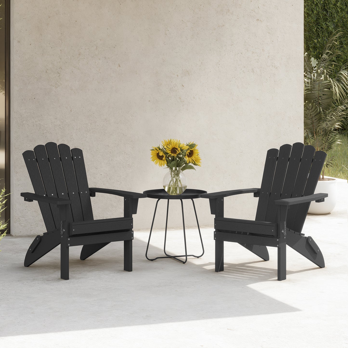 GONICHA HDPE Folding Adirondack Chair