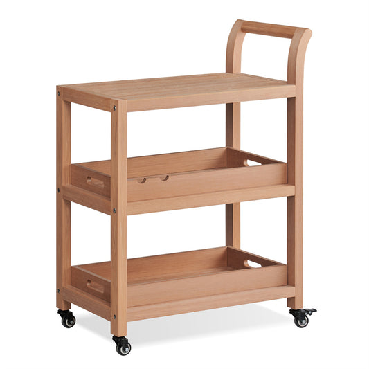 Psilvam Kitchen Cart Poly Lumber Waterproof Storage Cart