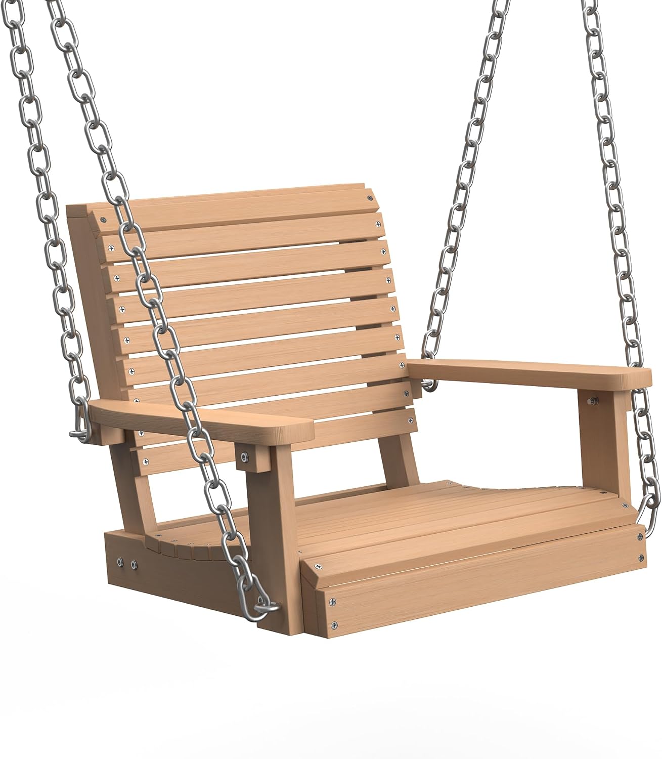 Kaleemen Porch Swing Poly Lumber Outdoor Hanging Swing Chair