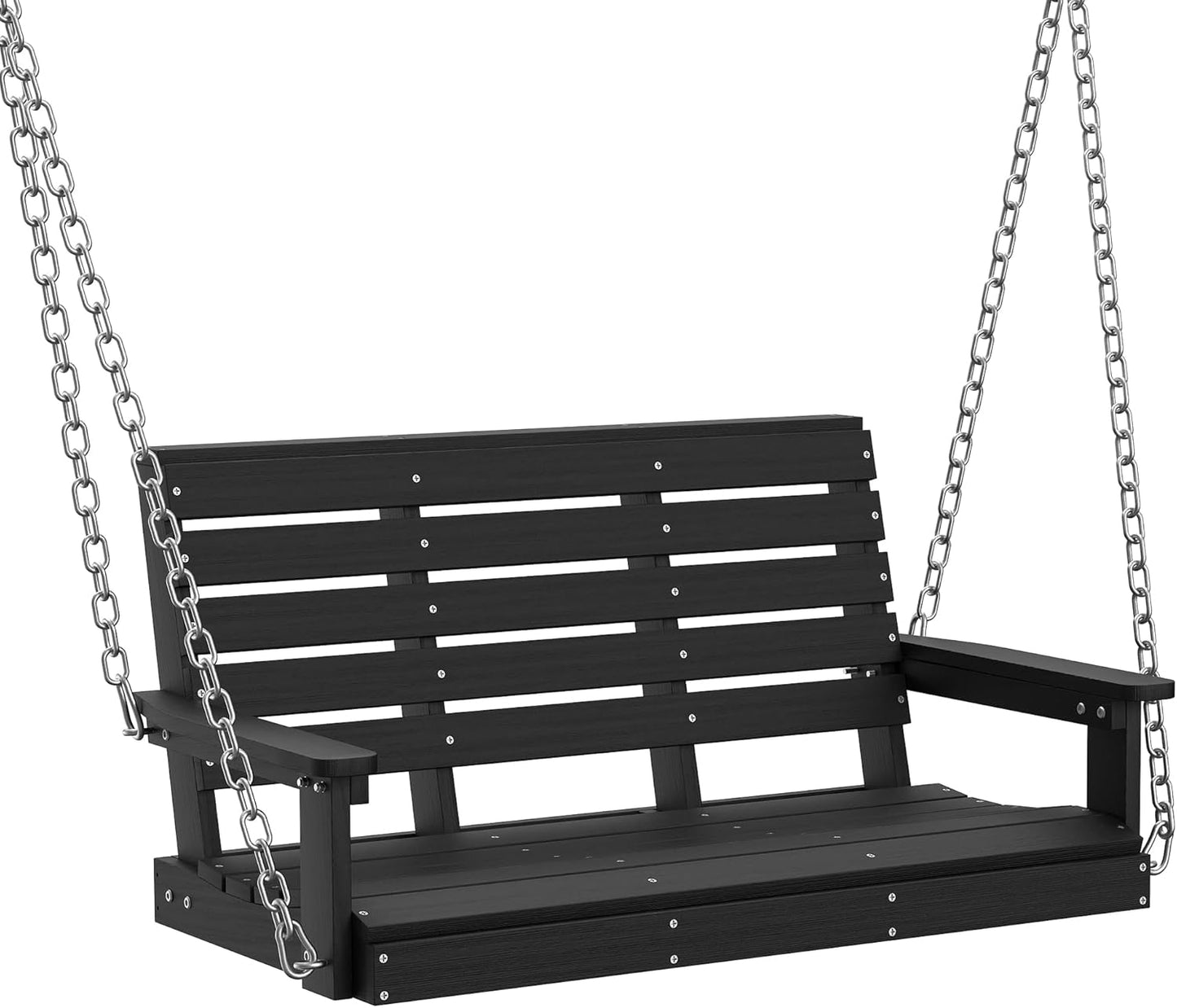 Kaleemen Porch Swing Poly Lumber Outdoor Hanging Swing Chair
