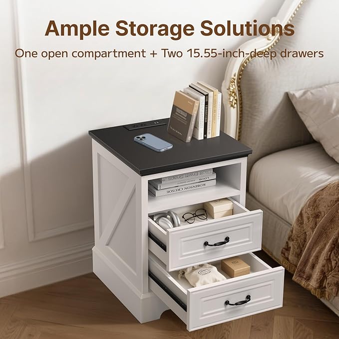 Psilvam 18"W x 24"H Nightstand