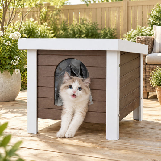GONICHA 24 "Poly Lumber Outdoor Weatherproof Cat House