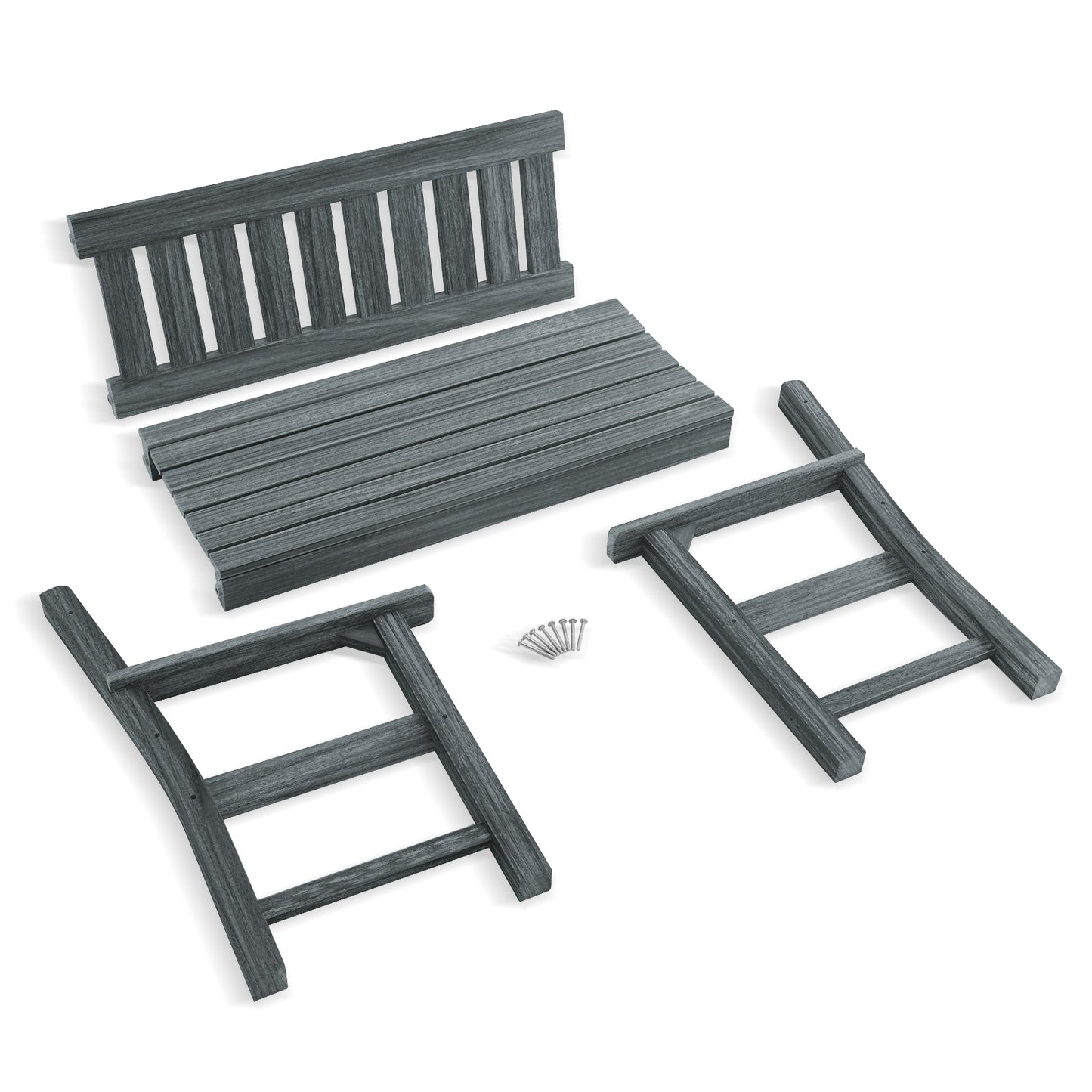 Kaleemen 2-Person All Weather Poly Lumber Outdoor Bench
