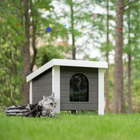 GONICHA 24 "Poly Lumber Outdoor Weatherproof  Cat House