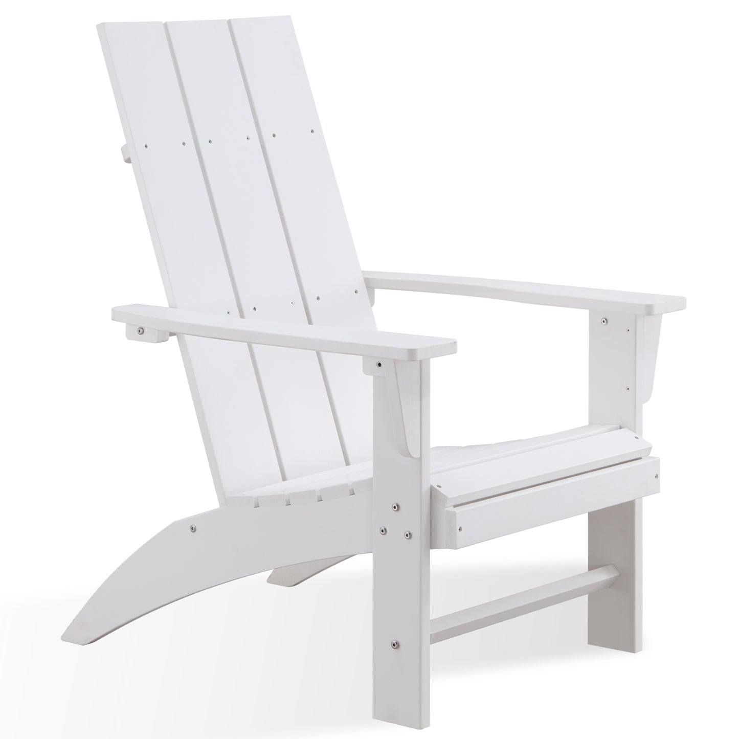 white modern adirondack chair