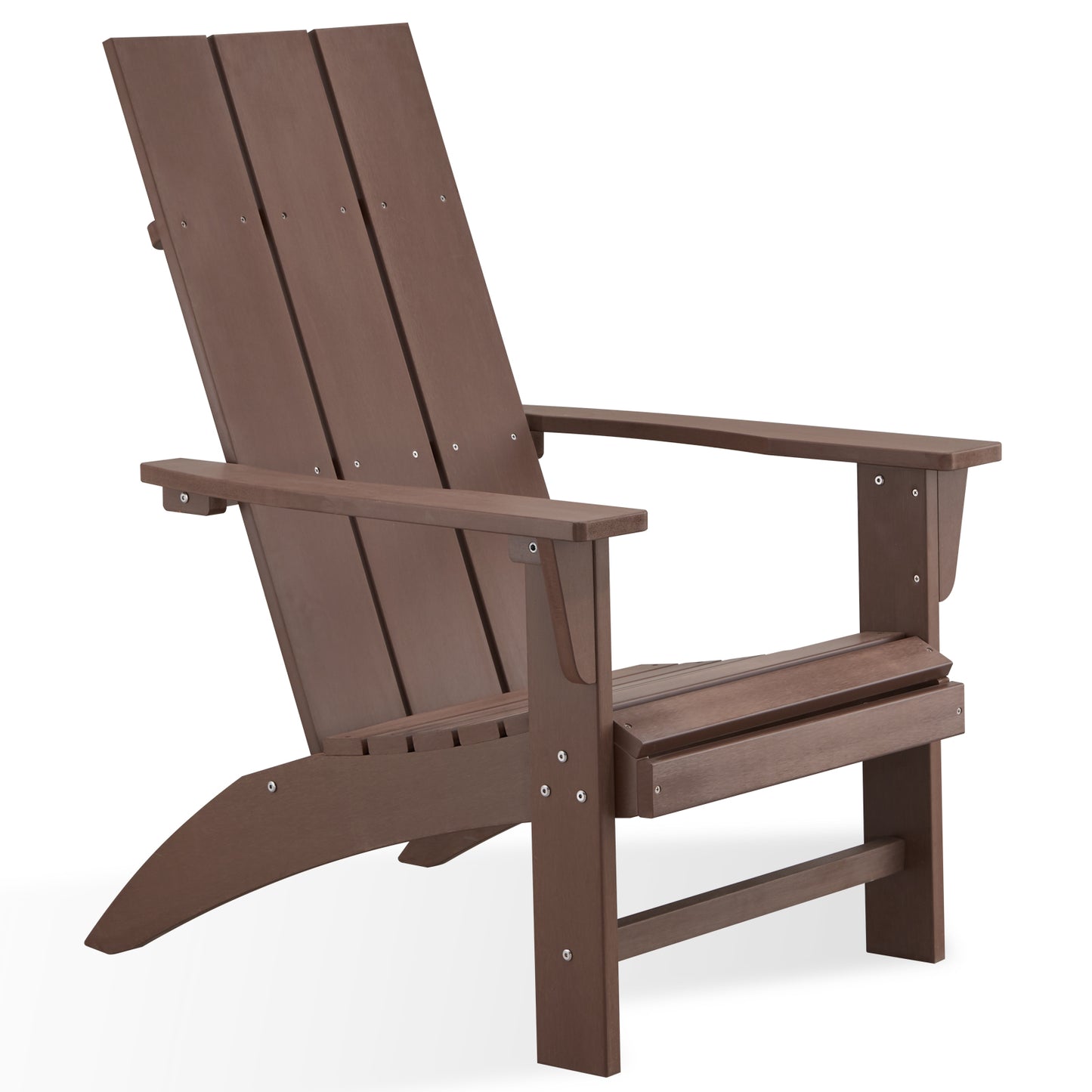 brown modern adirondack chair