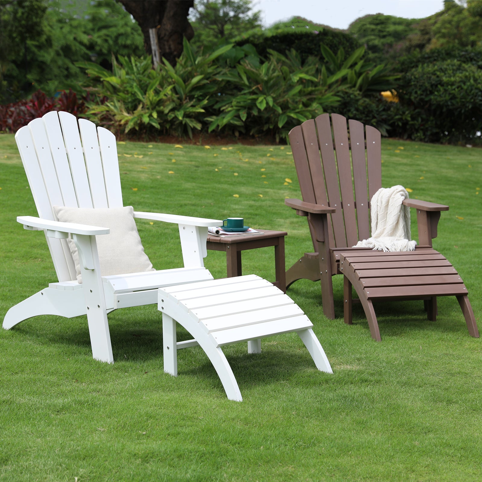 Adirondack chair outlet with ottoman